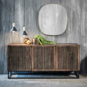 3-türiges Holz Sideboard Mit Bügelgestell – Lyrica 10