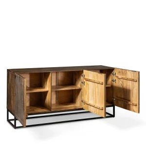 3-türiges Holz Sideboard Mit Bügelgestell – Lyrica 14