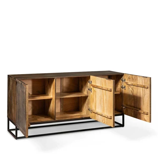 3-türiges Holz Sideboard Mit Bügelgestell – Lyrica 5