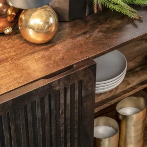3-türiges Holz Sideboard Mit Bügelgestell – Lyrica 18