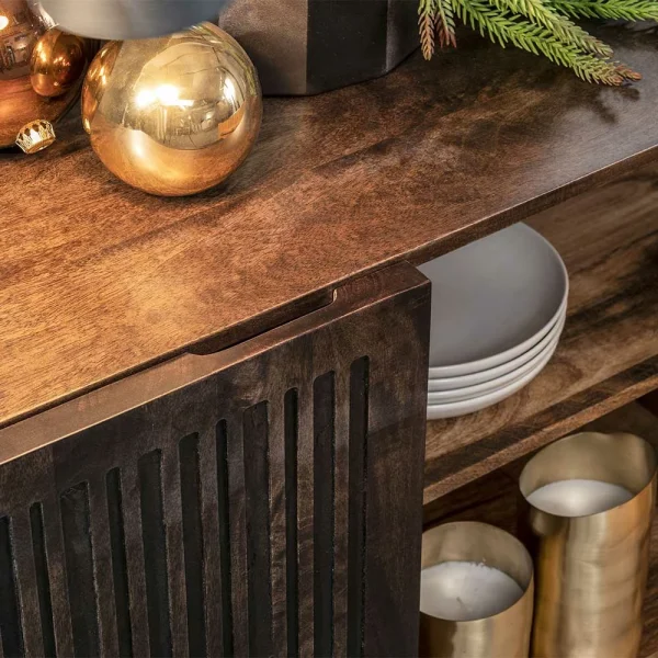 3-türiges Holz Sideboard Mit Bügelgestell – Lyrica 7