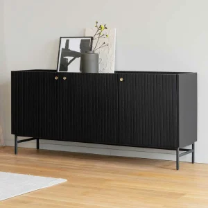 3-türiges Sideboard In Schwarz – Hemorian 12