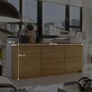 3-türiges Sideboard Landuva Mit Schublade 18