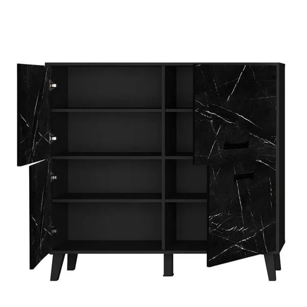 4-türiger Schrank Im Marmor Look – Jaennos 5
