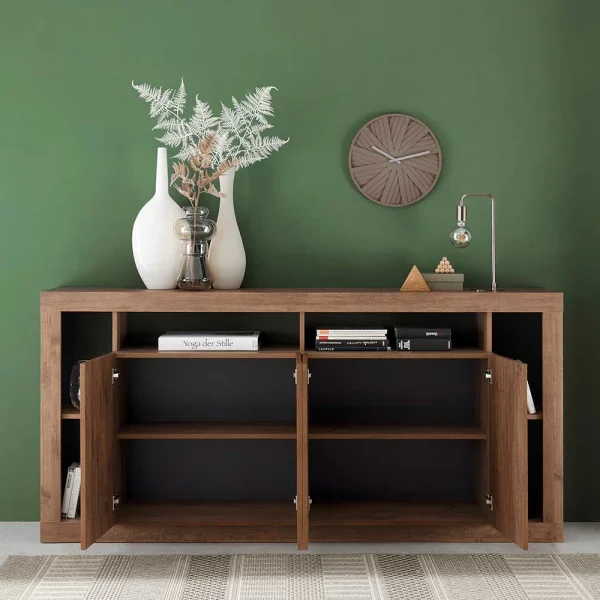 4-türiges Sideboard Mit 6 Offenen Fächern – Cosmonata 4