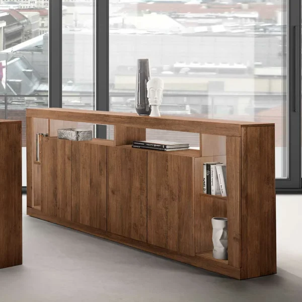 4-türiges Sideboard Mit 6 Offenen Fächern – Cosmonata 6