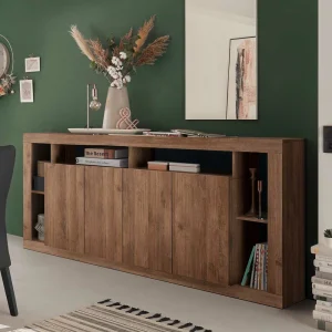 4-türiges Sideboard Mit 6 Offenen Fächern – Cosmonata 18