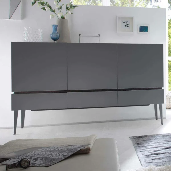 Ausgefallenes Sideboard In Anthrazit – Zialko 3