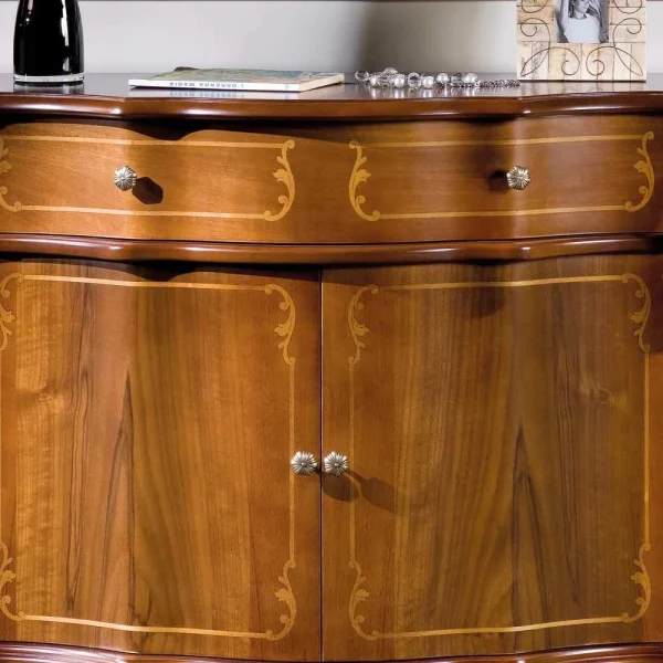 Barock Kombikommode Dentro Mit Furnier Nussbaum 4