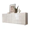 Bedrucktes Sideboard In Weiß Hochglänzend – Vascaub 17
