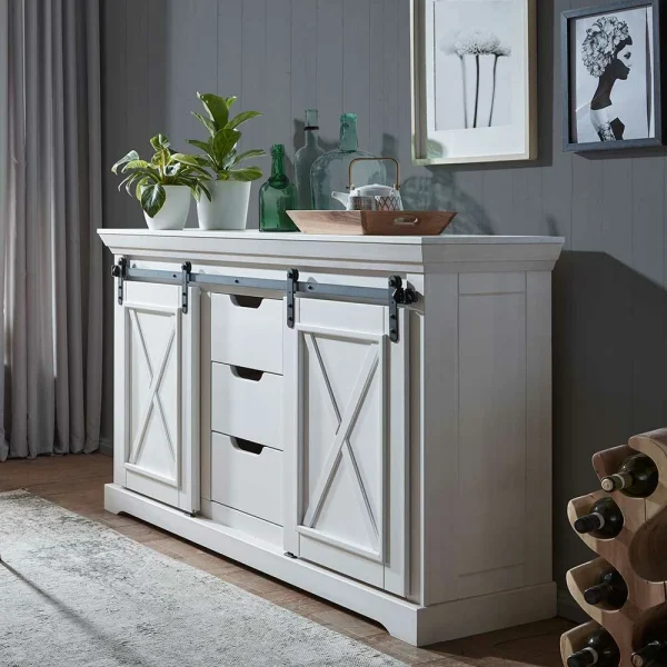 Country Design Sideboard Mit Schiebetüren – Kuito 3