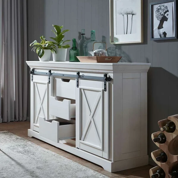 Country Design Sideboard Mit Schiebetüren – Kuito 4