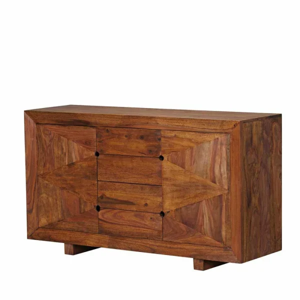 Design Holz Sideboard Hoslo Extravagante Optik 1