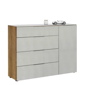 Design Kombi-Kommode In Beigegrau Glas – Settas 10