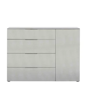 Design Kombi-Kommode In Beigegrau Glas – Settas 12