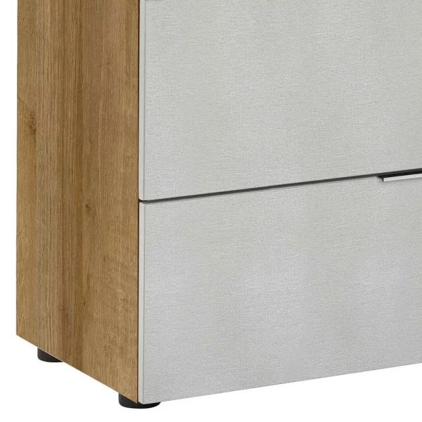 Design Kombi-Kommode In Beigegrau Glas – Settas 5