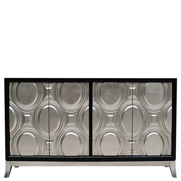 Design Kommode In Silber & Schwarz – Viddalba 4