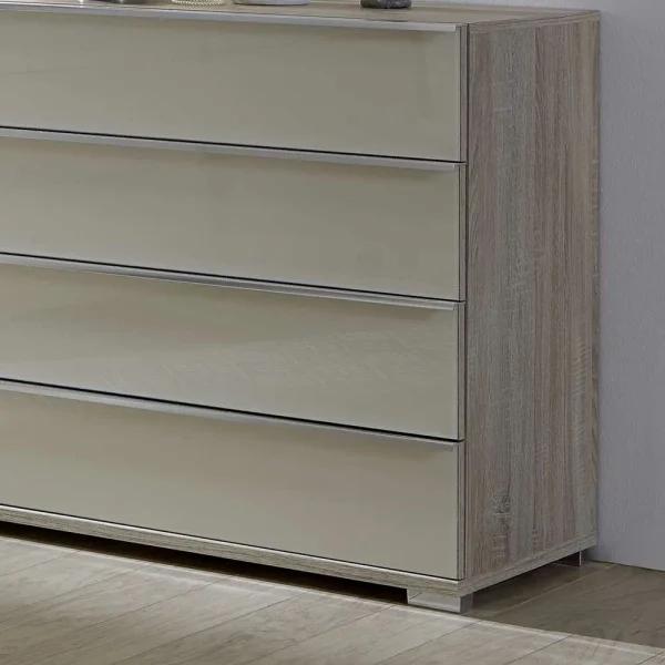 Design Sideboard Monchy In Creme Weiß Glas 4