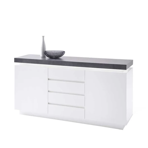 Design Sideboard Rebelvo Mit Dimmbarer LED Beleuchtung 1