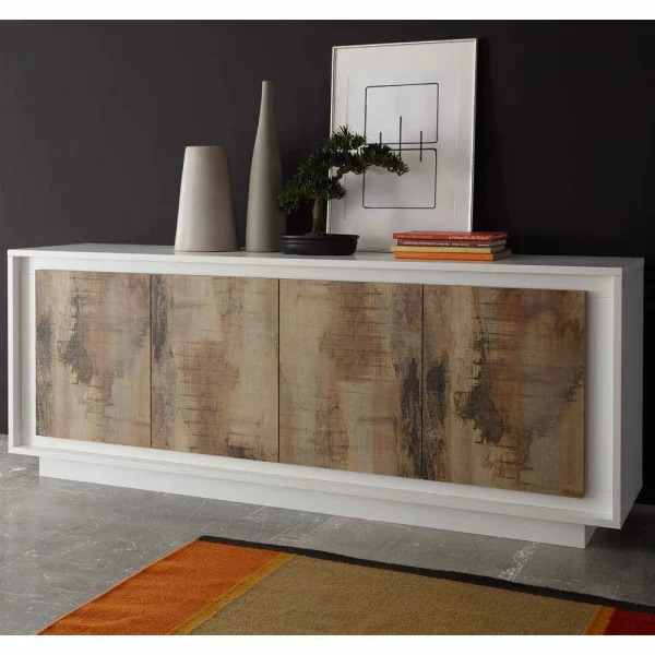 Design Sideboard In Birnbaum Holzoptik & Weiß – Gentur 3
