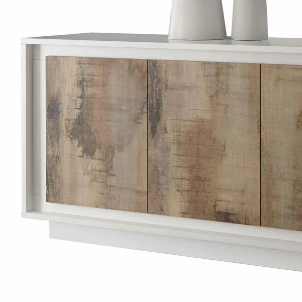 Design Sideboard In Birnbaum Holzoptik & Weiß – Gentur 5