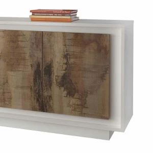 Design Sideboard In Birnbaum Holzoptik & Weiß – Gentur 15