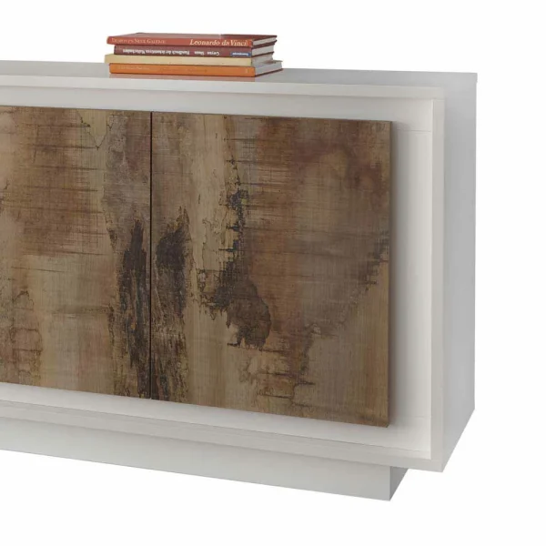 Design Sideboard In Birnbaum Holzoptik & Weiß – Gentur 6
