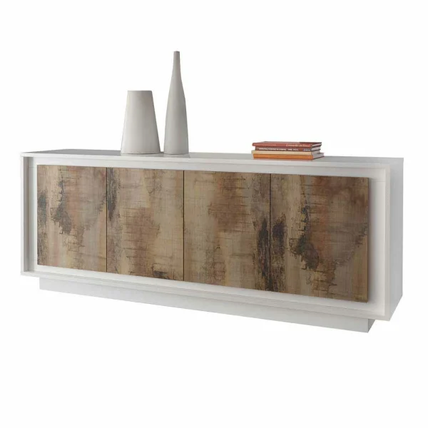 Design Sideboard In Birnbaum Holzoptik & Weiß – Gentur 1
