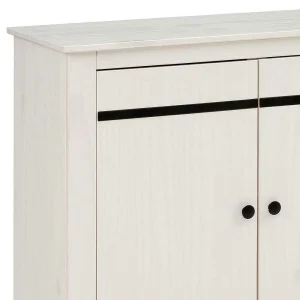 Design Sideboard In Weiß Mit Schwarz – Manduza 16