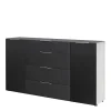 Design Sideboard Mit Glasfront Anthrazit – Eloreen 22