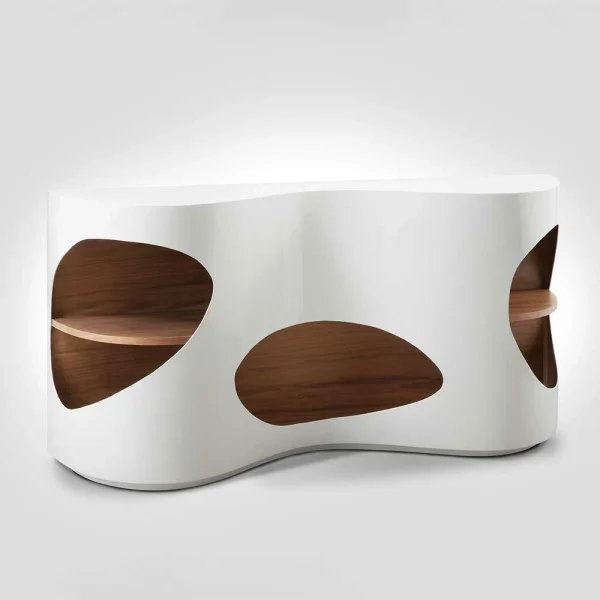 Design Sideboard Regal In Weiß Hochglanz – Scarula 4