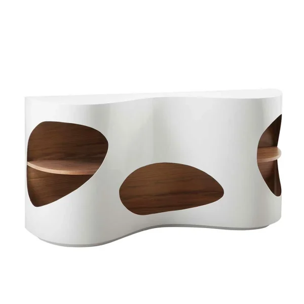 Design Sideboard Regal In Weiß Hochglanz – Scarula 1