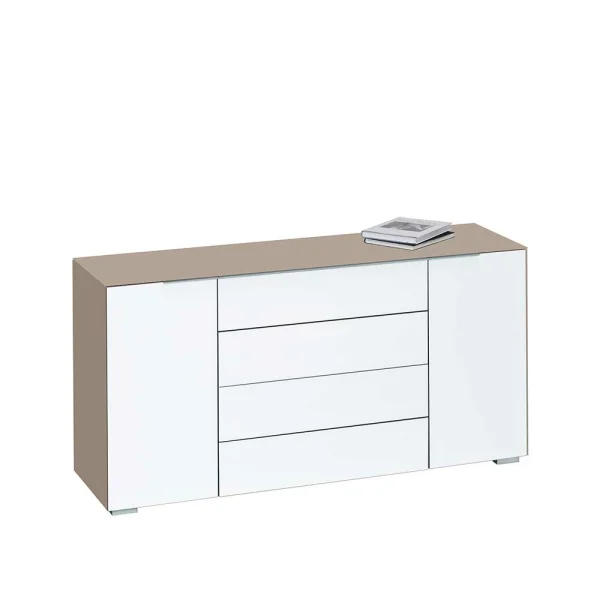 Design Sideboard Flavur In Weiß Beige 1