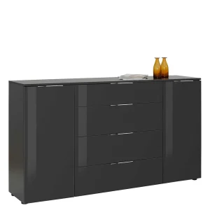 Dunkelgraue Kombi-Kommode Mit 181cm Breite – Noliesda 10