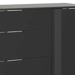 Dunkelgraue Kombi-Kommode Mit 181cm Breite – Noliesda 14