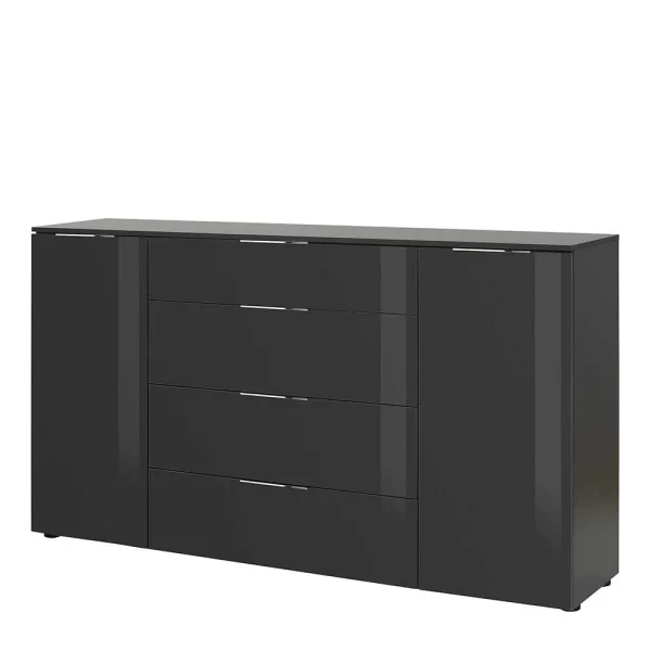 Dunkelgraue Kombi-Kommode Mit 181cm Breite – Noliesda 1
