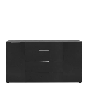 Dunkles Sideboard In Anthrazit Glasfront – Matimil 12