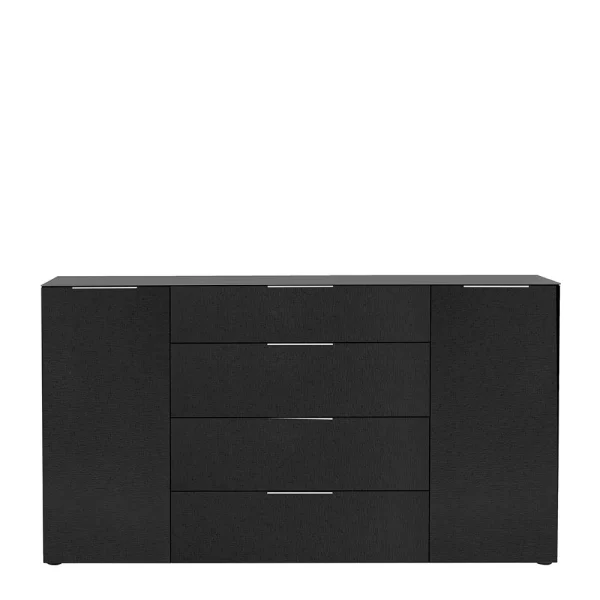Dunkles Sideboard In Anthrazit Glasfront – Matimil 4