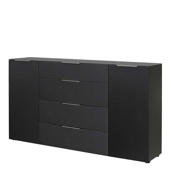 Dunkles Sideboard In Anthrazit Glasfront – Matimil 1