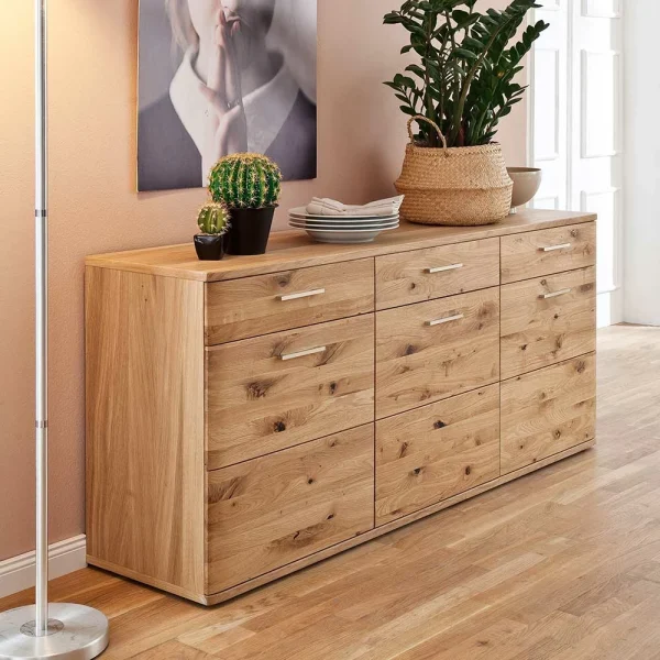 Echtholz Sideboard In Eiche Bianco – Crokas 3