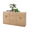 Eiche Bianco Sideboard Teilmassiv Pontros 2-türig 22