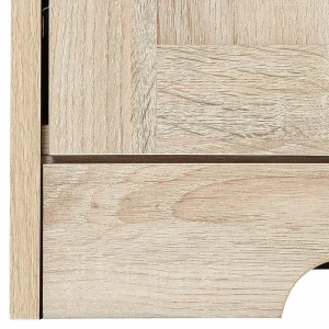 Eiche Nachbildung Kommode Mit Drei Türen – Rienva 16