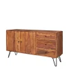Elegantes Loft Sideboard Aus Sheesham Holz – Basserini 14