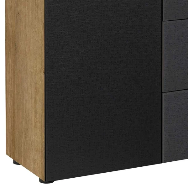 Elegantes Sideboard In Anthrazit Glasbeschichtet – Carlotte 5