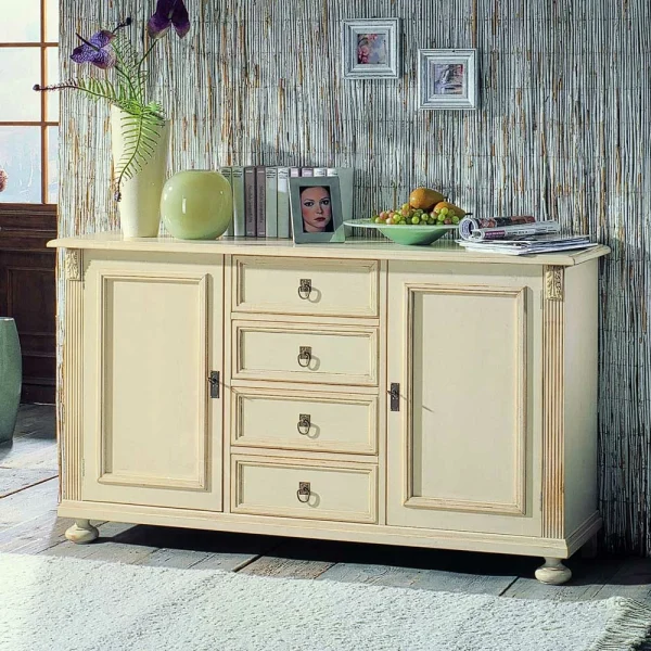 Esszimmer Sideboard Manoz In Antikweiß Lackiert 3