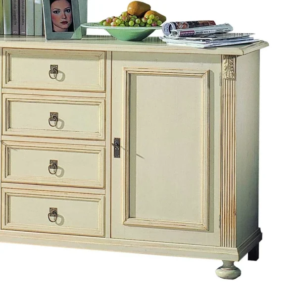 Esszimmer Sideboard Manoz In Antikweiß Lackiert 5