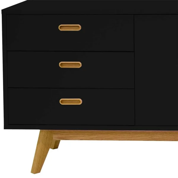 Esszimmer Sideboard Cofresi In Schwarz Eiche 3