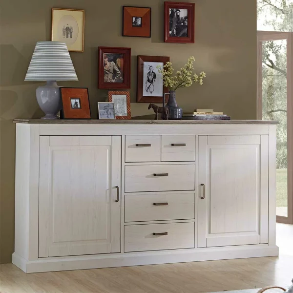 Esszimmer Sideboard Rozasa In Weiß Taupe 3