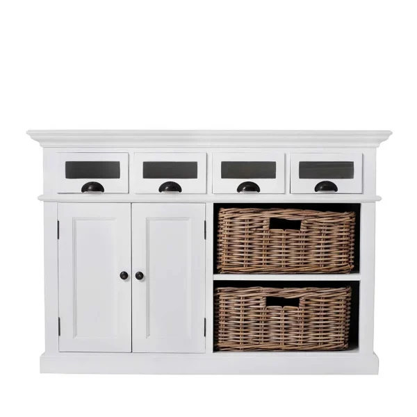 Funktionelles Sideboard Landhaus Venzeno In Weiß 5