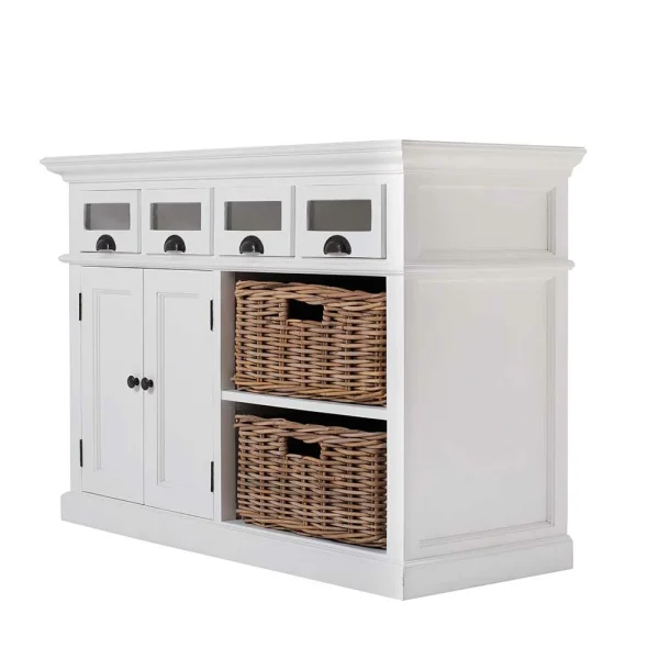 Funktionelles Sideboard Landhaus Venzeno In Weiß 1